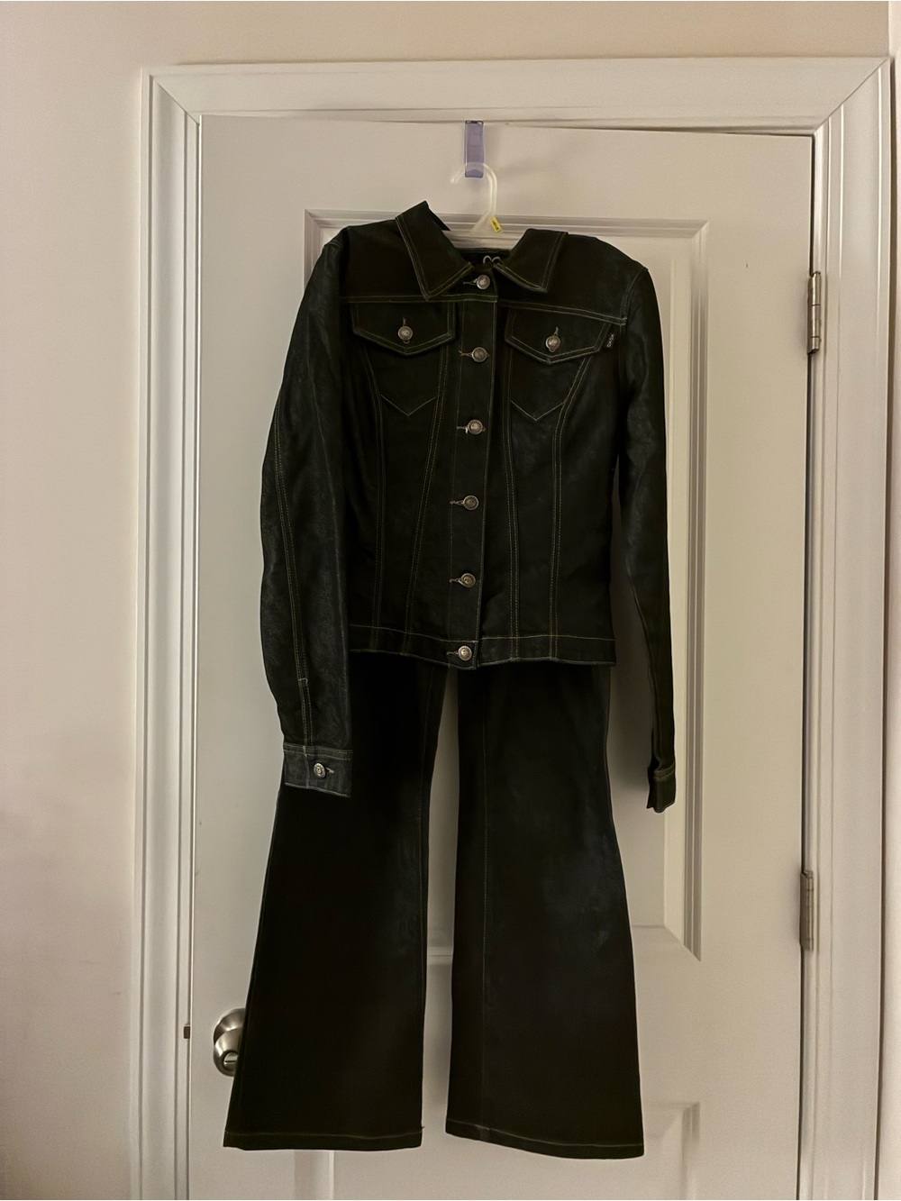XOXO Black boot leg jeans with Matching Jacket
